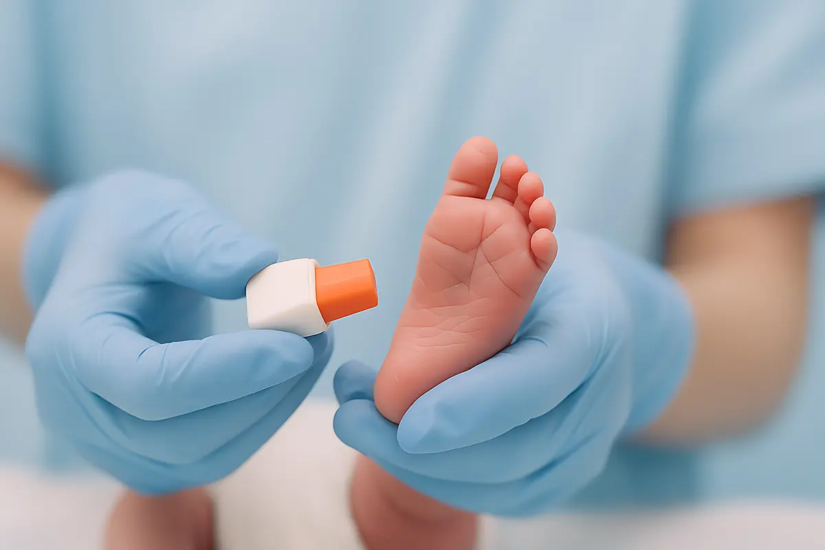 Procedimiento de toma de muestra de tamizaje neonatal básico en el talón